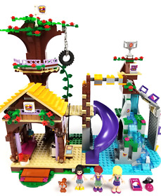 LEGO Friends 41122 Adventure Camp Tree House Complete Cottage Fox Bird Slide