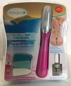 Amope Electronic Nail Care System File Buff Shine For Toes And Fingers     B096