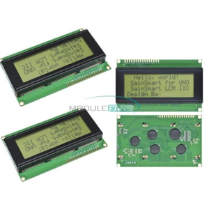 5PCS 204 20x4 2004 Character LCD Display Module 2004 LCD Yellow Green Blacklight - Picture 1 of 6