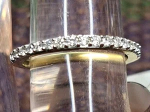 New 20 Cushion-Cut Lab Grown Diamond Wedding Band Ring 10k Solid Yellow Gold - Picture 1 of 24