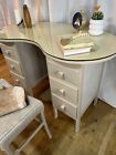 kidney shaped dressing table/desk & stool.  FREE DELIVERY