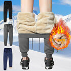 Men Fleece Lined Thick Thermal Trousers Athletic Joggers Loose Warm Pants Winter