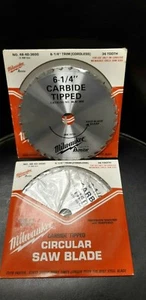 QTY. of 2 Milwaukee Tool 48-40-3600 36 Tooth 6¼” Carbide Tipped Saw Blade - Picture 1 of 2