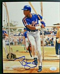 Darryl Strawberry New York Mets Signed Autographed 8x10 Batting Photo JSA 