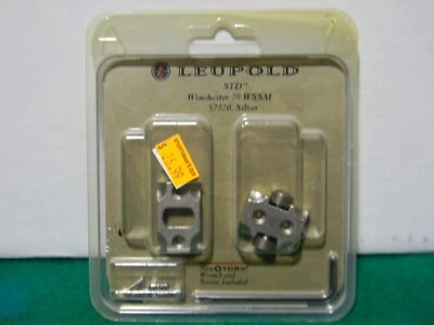 Leupold Std. 2 piezas. Juego Base Plata Winchester 70 WSSM #57320 Foto 1 de 2