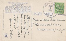 New York Glen Island 1946 4f-bar  1924-1953  PC  Small crease at bottom right.