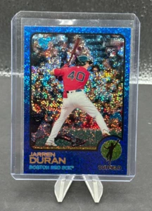 2022 Topps Heritage Jarren Duran Blue Sparkle Rookie Card RC #211 Red Sox - Foto 1 di 2