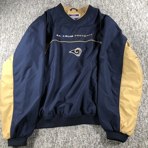 Reebok Men's St. Louis Rams NFL Team Apparel Pull Over Jacket - XL Cover