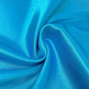 Turquoise Charmeuse Satin Fabric | 58" Wide | Stretchy & Silky | Ideal for Bride - Picture 1 of 3
