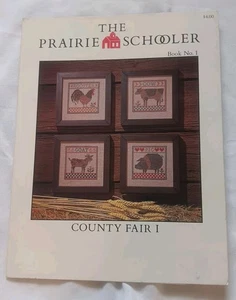 COUNTY FAIR I The Prairie Schooler no. 1 cardstock 1984 Cross Stitch Chart - Picture 1 of 5