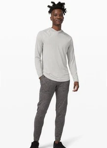 Lululemon Textured Tech Pants Mens Size Small Graphite Gray Vapor Joggers - Picture 1 of 15