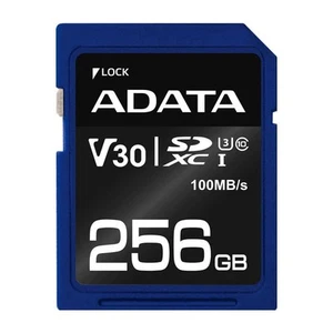 ADATA ASDX256GUI3V30S-R 256GB SDXC UHS-I U3 V30S - Picture 1 of 2