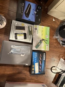 Assorted Computer Parts, Adapters, laptop ram, and other misc parts - Photo 1/5