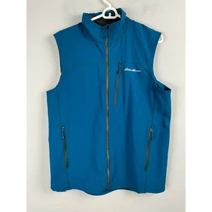 Eddie Bauer First Ascend türkisblau durchgehender Reißverschluss Weste wattiert leicht Medium - Bild 1 von 7