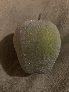 Artificial Green Sugared Apple ๐ - Picture 1 of 3