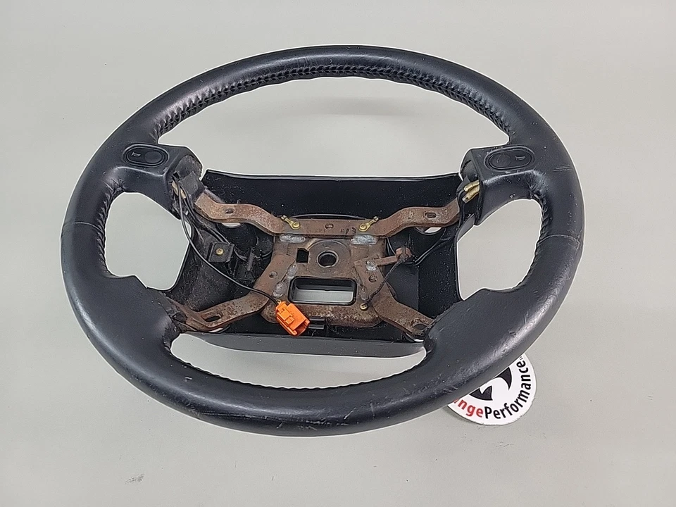 1990-1997 Mazda Miata Leather OEM Leather Steering Wheel Black MX5 MX-5 - Image 1 of 4