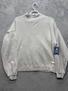 Sofrico Southern Fried Cotton Womens Laila Sweatshirt XL Light Gray Fall New - Picture 1 of 10