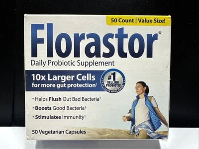 Suplementos probióticos diarios Florastor 250 mg - 50 cápsulas - *Exp.09/2025 Foto 1 de 4