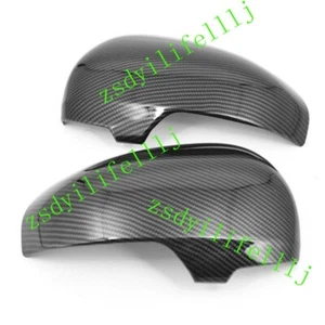 2x Cubierta de espejo trasero izquierdo derecho ABS fibra de carbono para Toyota Avalon 2011 2012 - Imagen 1 de 3