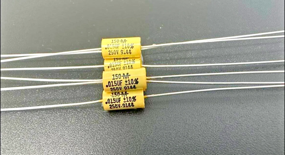 12X - .015uF / 15,000pF @ 250V - MALLORY 150-SERIES (AUDIO/TONE) FILM CAPACITOR - Image 1 of 2