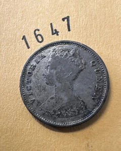 1894 Hongkong Ten Cent Silbermünze - Bild 1 von 12