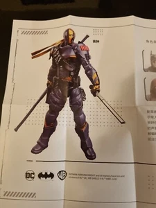 BATMAN ARKHAM KNIGHT F5 - DEATHSTROKE ACTION FIGURE MODEL KIT 10 CM DC COMICS - Foto 1 di 7