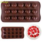 15 Love Hearts Silicone Mould Chocolate Fondant Jelly Ice Cube Mold
