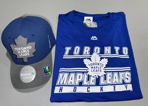 Combo Lot of 2 Men’s Majestic Performance Short-Sleeve Tee S & Fitted Hat L/XL - Picture 1 of 1