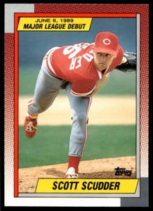 1990 Topps Major League Debut 1989 113 Scott Scudder Reds Baseball Card