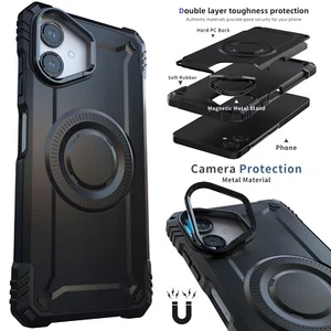 Für Samsung Galaxy A06 robuste harte magnetische stoßfeste Kamera Ständer Etui Abdeckung - Bild 1 von 25