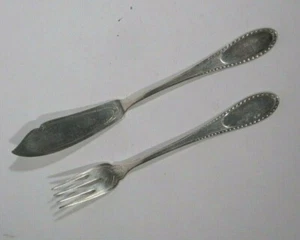 Fischbesteck H. Wurm Bremer Silberwarenfabrik 800 Silber - Picture 1 of 4