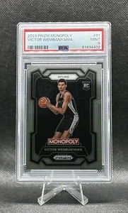 Tarjeta de novato Victor Wembanyama PSA 9 2023-24 Prizm Monopoly #81 San Antonio Spurs - Imagen 1 de 2