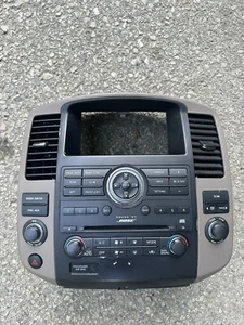 2006-2012 NISSAN PATHFINDER ARMADA RADIO CLIMATE CONTROL DASH BEZEL BROWN/TAN - Picture 1 of 13