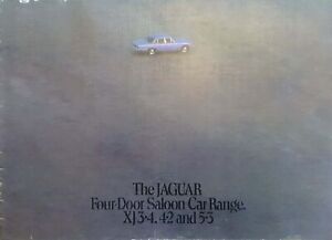 El Jaguar Four-Door Coche Sedán Alcance XJ3.4, 4.2 Y 5.3 Folleto 5/1977 #3205 /