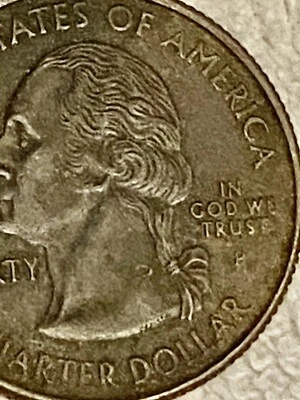 2000 P Washington Quarter No Clad Layer Reverse & Obverse Error Maryland - Image 1 of 4