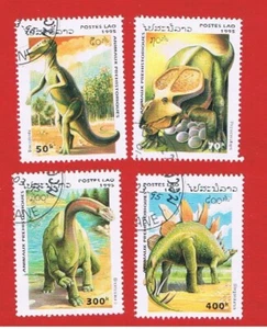 Laos #1208-1211 VF used Dinosaurs Free S/H - Picture 1 of 1