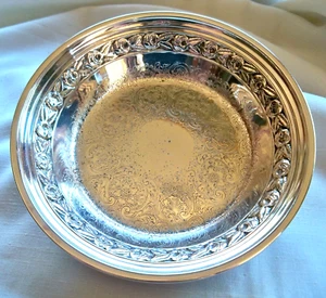 REED & BARTON SILVERPLATE BONBON BOWL #1304 VINTAGE - Picture 1 of 4