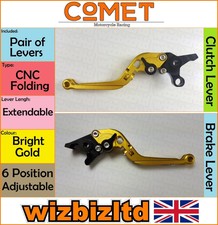 Kawasaki ZX-7RR 1991-2003 [Folding Extendable Gold] [Comet Race Levers]