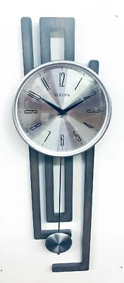 BULOVA NEW CONTEMPORARY WALL CLOCK - THE NEWPORT -C3384 - Image 1 of 2