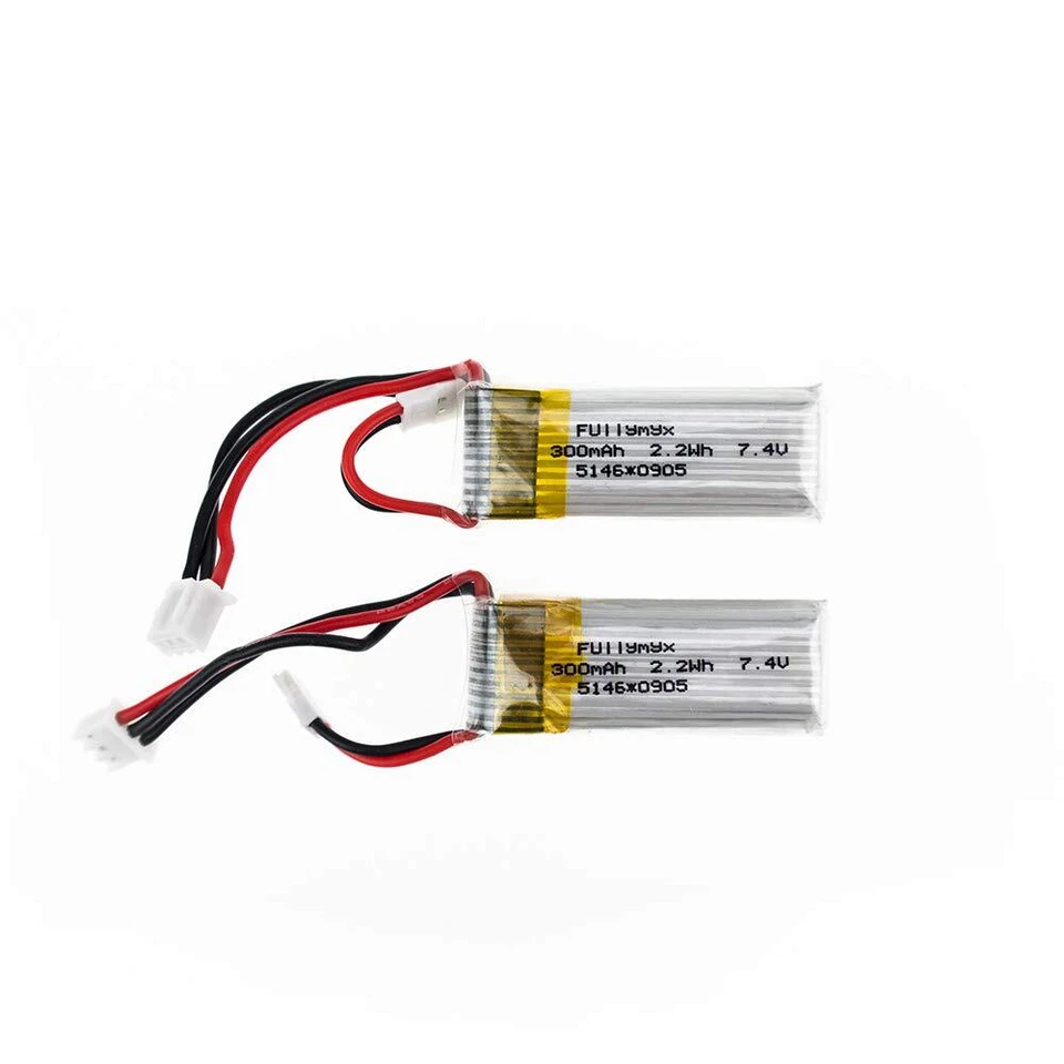 2 pcs 7.4V 300mAh 20C Lipo Battery for WLtoys F959 Sky-King RC