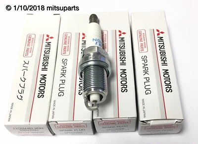 Genuine Mitsubishi OEM Spark Plug Plugs (Set of 4) Outlander Lancer 2.4L Engine - Image 1 of 2