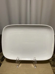 Better Homes & Gardens 12" x 8 1/4” White Porcelain Serving Platter Micro Safe - Picture 1 of 14