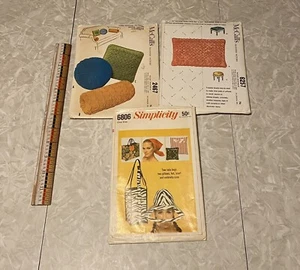 Lot of 3: McCalls 6257, 2467 + Simplicity 6806 Vintage Sewing Patterns (Pillows) - Picture 1 of 10