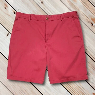 Pantalones Cortos de Vestir IZOD Para Hombres Talla 34 Color Sólido Coral, Frente Plano - Bermudas  Foto 1 de 4