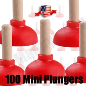 100 piezas. Mini émbolos para inodoro en rojo - vendedor de EE. UU. - envío rápido - mini émbolo - Imagen 1 de 6