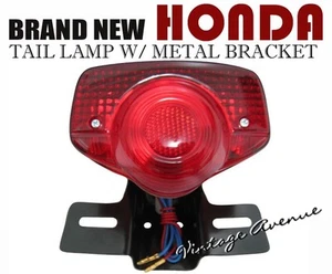 HONDA CM185T CB125 CL125 CL125A SS125A MT125 MT250 TAIL LIGHT + BRACKET 6V [LCB] - Picture 1 of 6