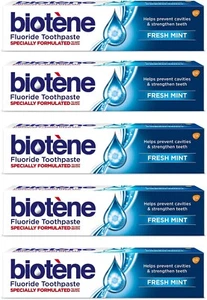 5 x BIOTENE Fluoride Toothpaste for Dry Mouth (100ml) - Picture 1 of 4