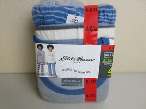 Juego de pijama para dormir Eddie Bauer para niños de 4 piezas talla M-10/12 - azul (nuevo con etiquetas) - Imagen 1 de 7