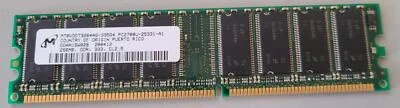 Micron MT8VDDT3264AG-335G4 256MB DDR PC2700U-25331 Memory Module - Image 1 of 3