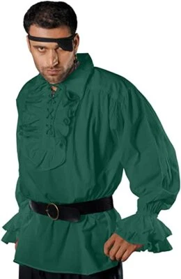 Camisa Disfraz Pirata Renacimiento Medieval Para Hombre Halloween Larp Juegos con disfraces Camisa Foto 1 de 2
